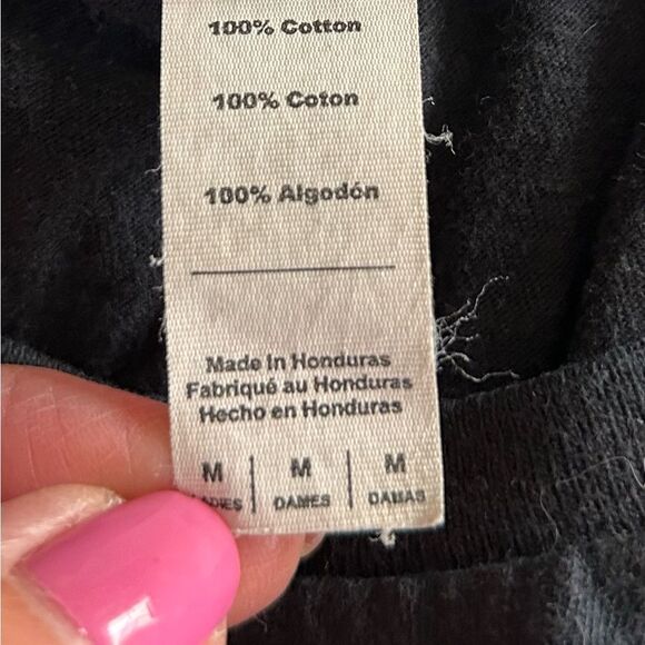 Anvil Black Women’s Tattooed Mom Graphic Short Sleeve Tee T-shirt Size Medium - Picture 4 of 7